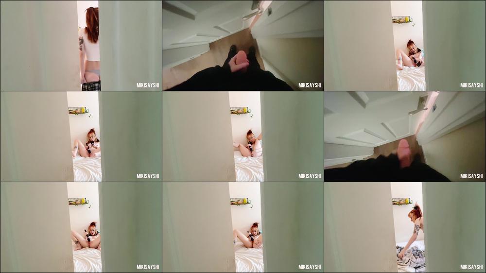 Intruder Caught Spying On Horny Teen