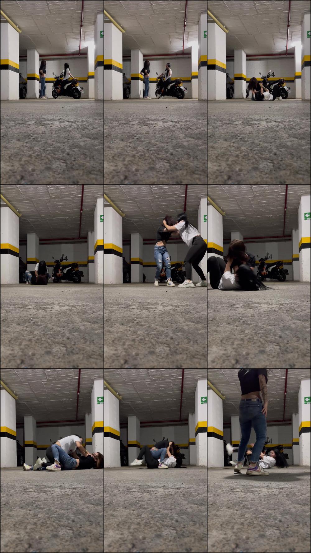 Street Fight Between Two Whores