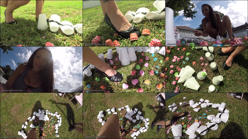 Giantess Slyyy Destroys Tiny Village