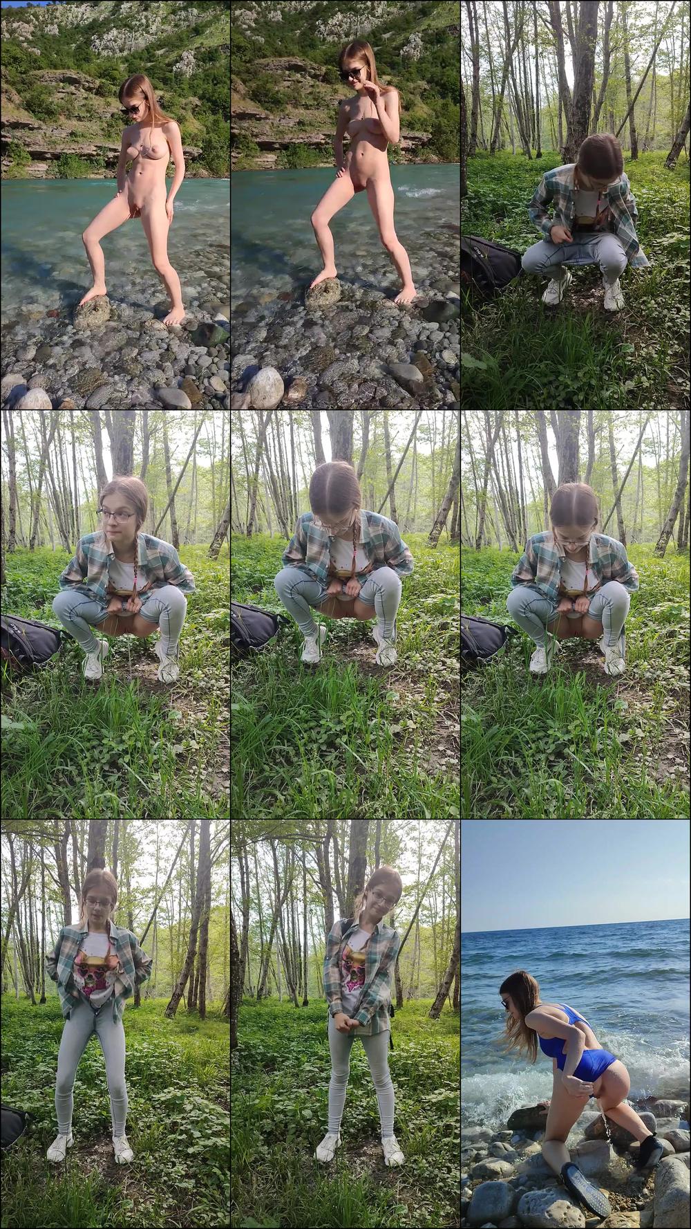 Pissing in nature 3 videos