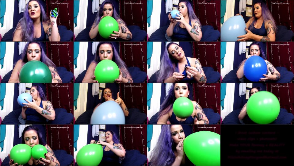 Misswhitneymorgan Whitney Blowing Up 12 Inch Balloons