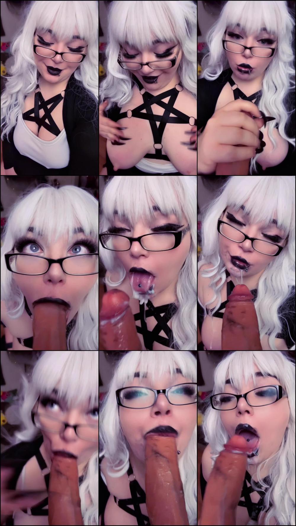 Goth Step-Mom Gets Cum for Mother's Day