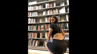 Horny Girl Masturbates in Library Bathroom (Vidiverse)
