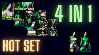 Kim Possible.Shego 3 videos + photoset (MollyRedWolf)