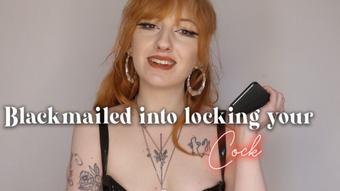 Blackmailed into locking your cock (Ellie Haze)