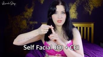 Self Facial JOI + CEI custom (Larah_Sky)