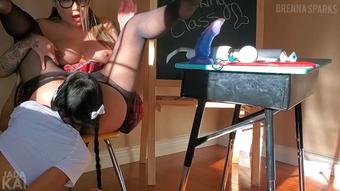 Asian Schoolgirl Makes Brenna Sparks Cum - October 18, 2019 (Jada Kai)