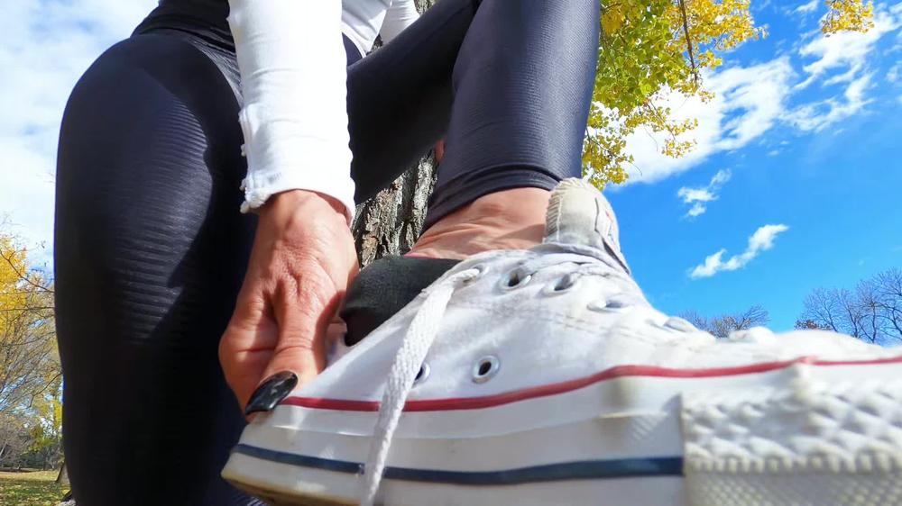 World Goddess - Park Feet Pov Humiliation