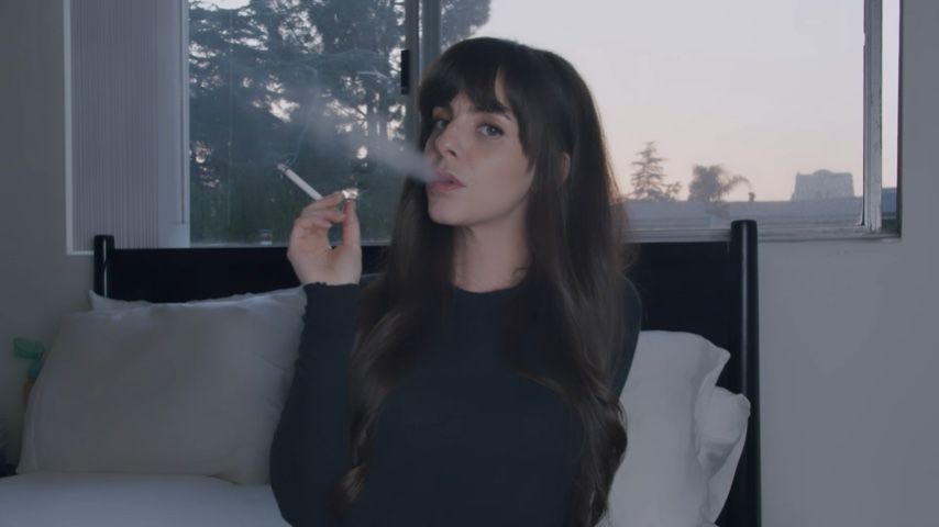 Smoking In Bed At Sunset