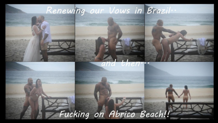 Public Beach Fuck -- Vow Renewals and Cum on my Face - March 23, 2024