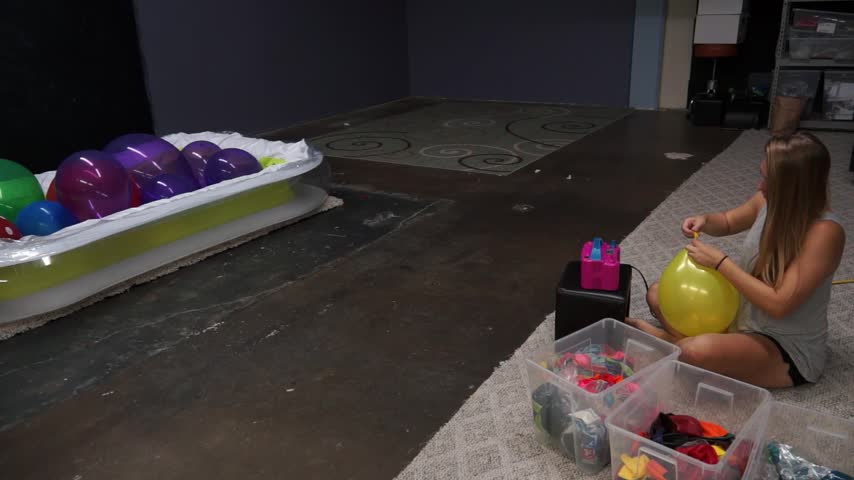 Julie Inflates 175+ Balloons 4 Shoot BTS