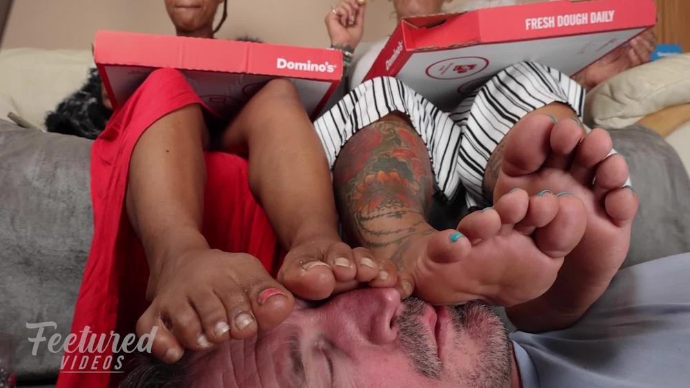 Feetured Videos - Your Face Is Our Footrest Whilst We Eat