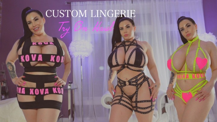 Korina Kova Custom Lingerie Try On Haul
