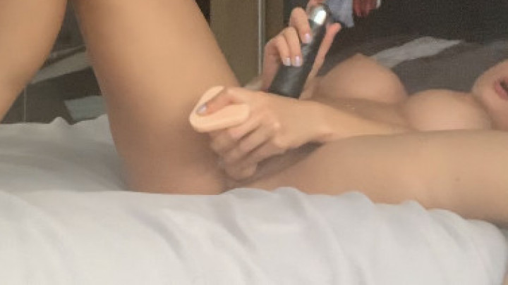 Using vibrator and fingers until I cum