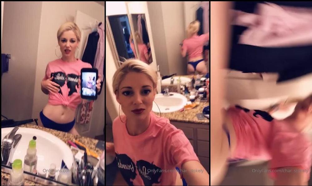 char_stokely 02 07 2019 41078775 Romi bought me a Lesbi Friends T shirt  Goes well with my thong bikini
