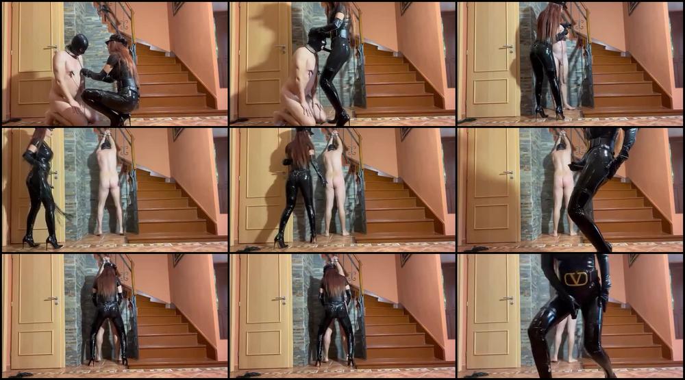 Pegging Stran On Whipping And Kicking