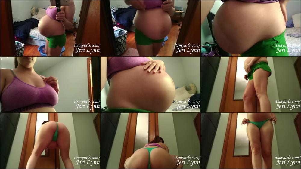 Jeri Lynn 39 Weeks Pregnant Showing Off Body