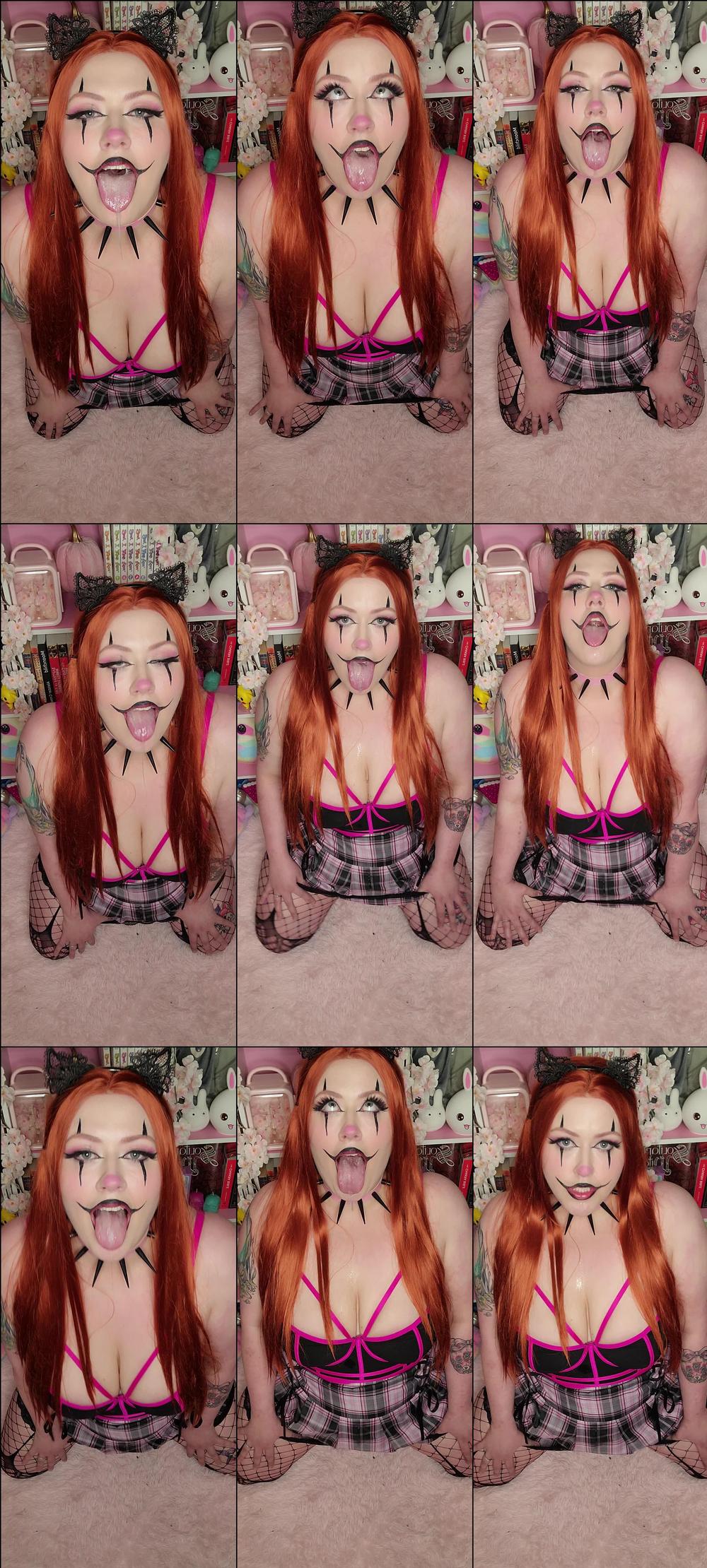 Goth Clown Drooling Ahegao - March 14, 2022