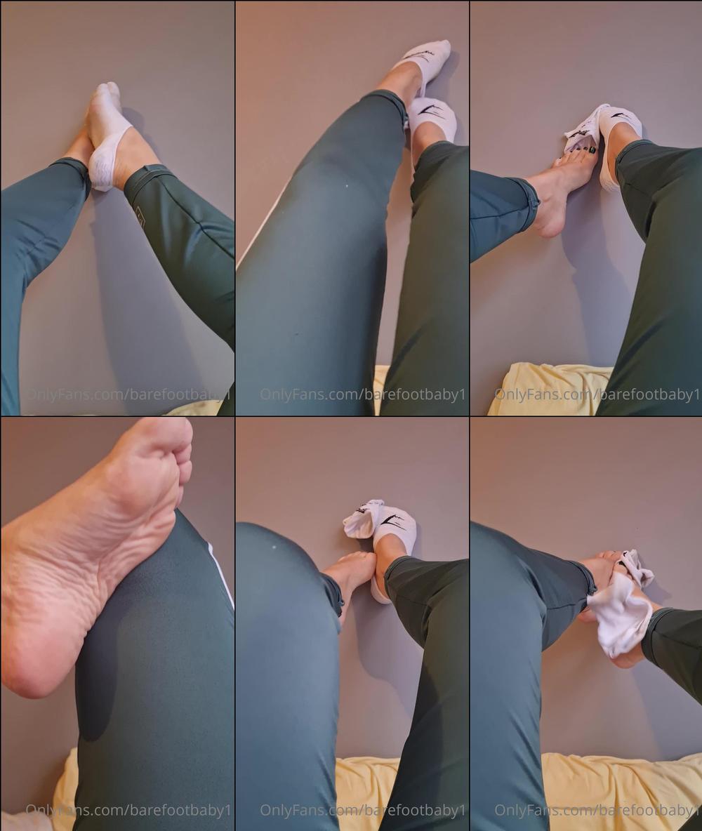 barefootbaby1 04 05 2022 2444805463 Post gym smelly feet foot reveal for you guys  Such a good workout but god I am tired  Hop