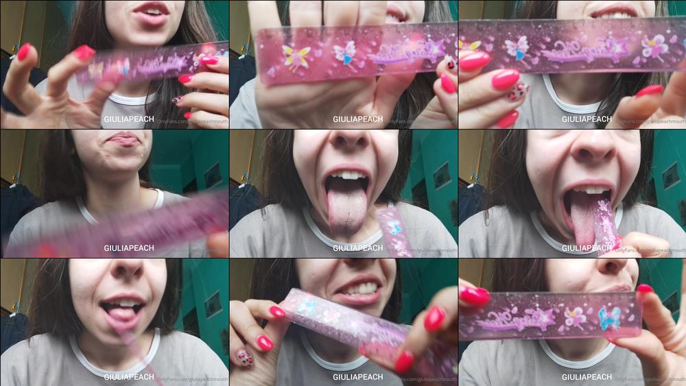 giuliapeachxx 03 03 2021 2045745810  How long is my tongue    Quanto Ã¨ lunga la mia lingua     TONGUE