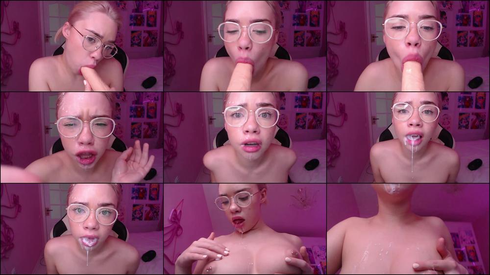 Nerdy Girl Facial Cumshot Drooling A Lot - May 26, 2022
