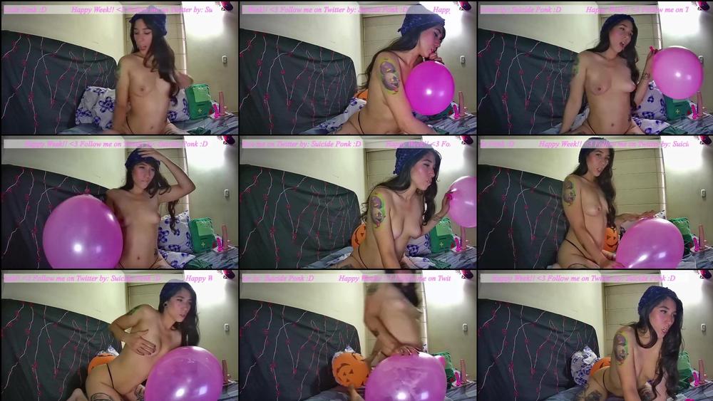 Balloon Fetish  spit, blow, pop - October 29, 2020