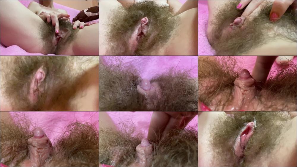 Cuteblonde666 Pulsating Clitoris Orgasm Wet Hairy Pussy
