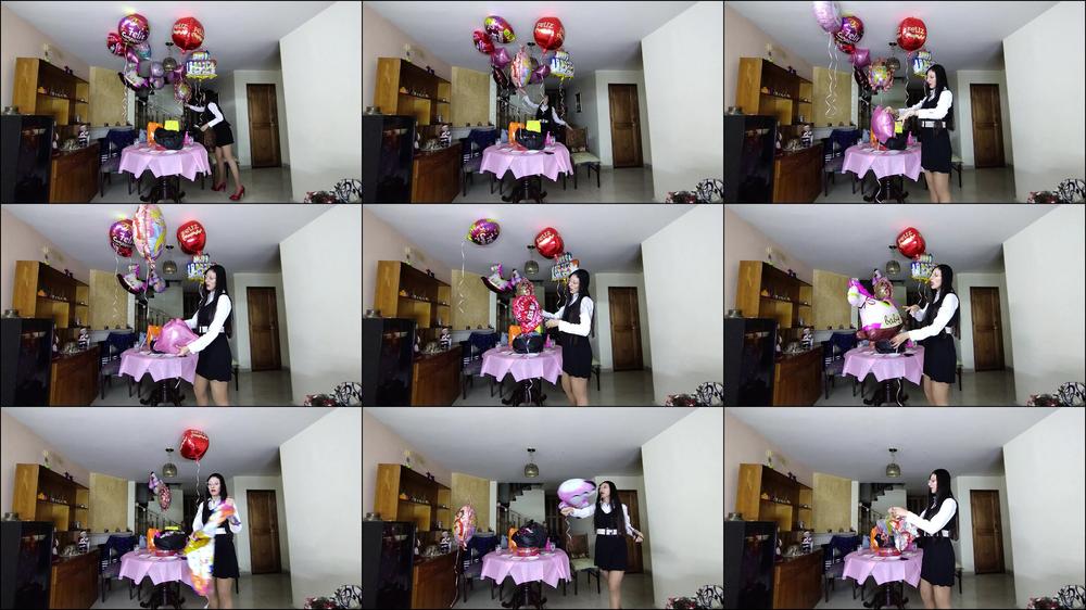 JOI TIME TO CLEAN AND TIDY UP THE CUTE PRINCESS BALLOONS
