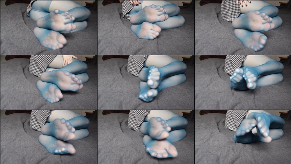 the goddess clue 13 11 2019 86072064 full length clip teal pantyhose toe wiggling do you