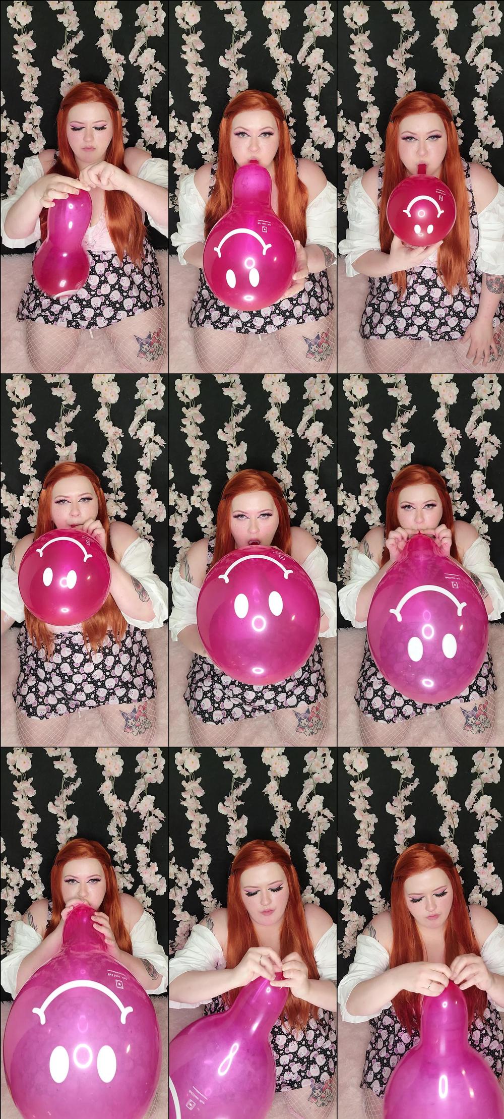 BBW Ginger Blows Pink Smile Balloon - March 07, 2022