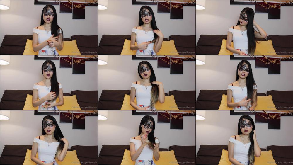 goddessseira 04 03 2021 2046511681 Look at My beautiful long black hair. It is so gorgeous, isnât it  I really love My long