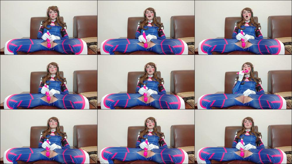 D.VA Cosplay - Squirting and wet pants - Jul 13, 2020