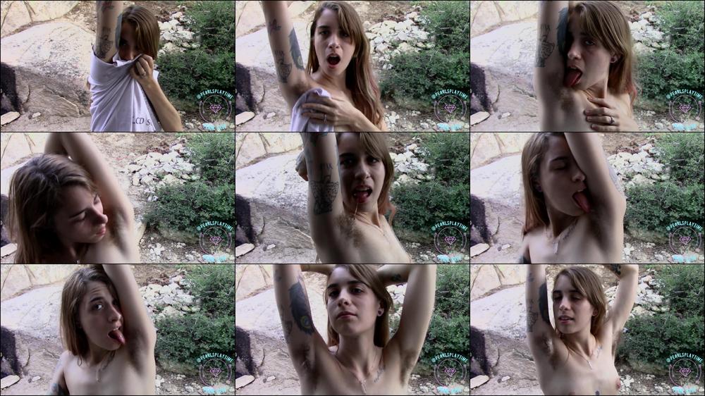 Hairy Outdoor Armpit Licking