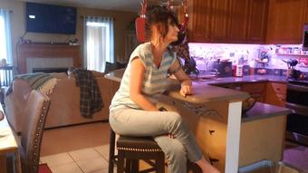 MOM BUSTS SON SNIFFING HER PANTIES (Stormi Winters)