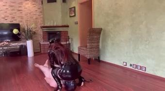 Walking My Slave Cuckold Dog (Lady Nikita)