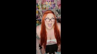 Nerdy Ginger Drooling wet Ahegao - March 16, 2022 (GothAmber)