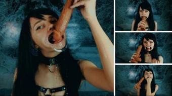 Joker's smile - blowjob with medical gag - Apr 9, 2021 (Lil cosplay slut)