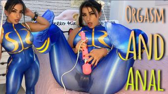 Chun Li cosplay cumming squirting ANAL - July 06, 2022 (Emanuelly Raquel)
