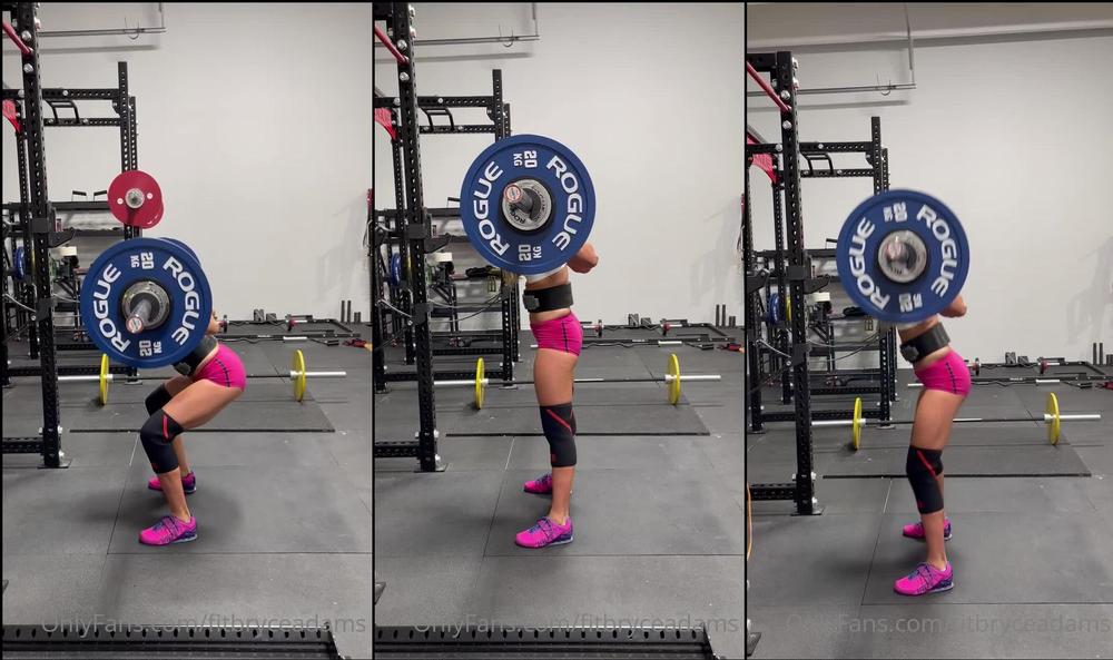fitbryceadams 23 08 2021 2155014670 My Squatsï¸ââï¸ were stalled out for a while, I felt like a little girl couldn't
