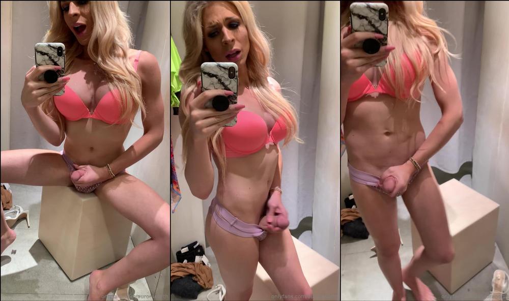 auroranorth 5078082 2019 06 23 Watch me play with my hard tranny cock in a NYC dressing room. Hey I'm fucking horny all the time ca