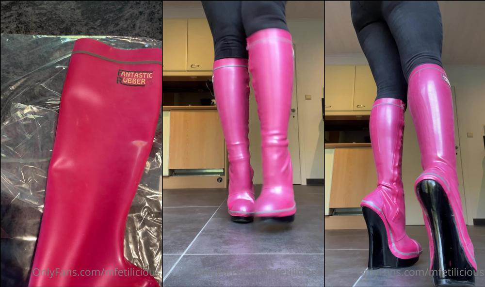 mfetilicious 02 11 2021 2263600622 My new super high latex boots from Fantastic Rubber finally arrived
