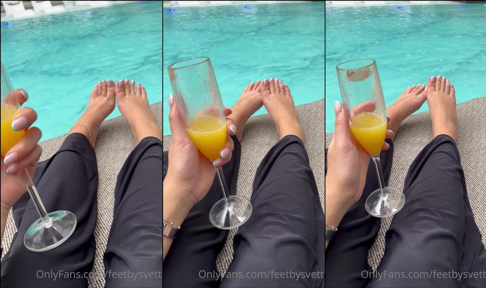 feetbysvett 04 04 2022 2414648801  I want you here with me right now watching me play with these gorgeous feet poolside 