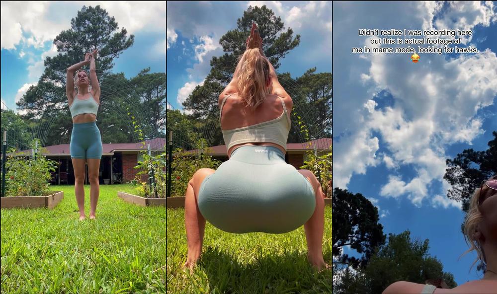 bobbielavender 158522836 warming up for work out wednesday with my ladies. they keep freaking out and distracting me. i ll be going to the gym after i let them graze a bit.