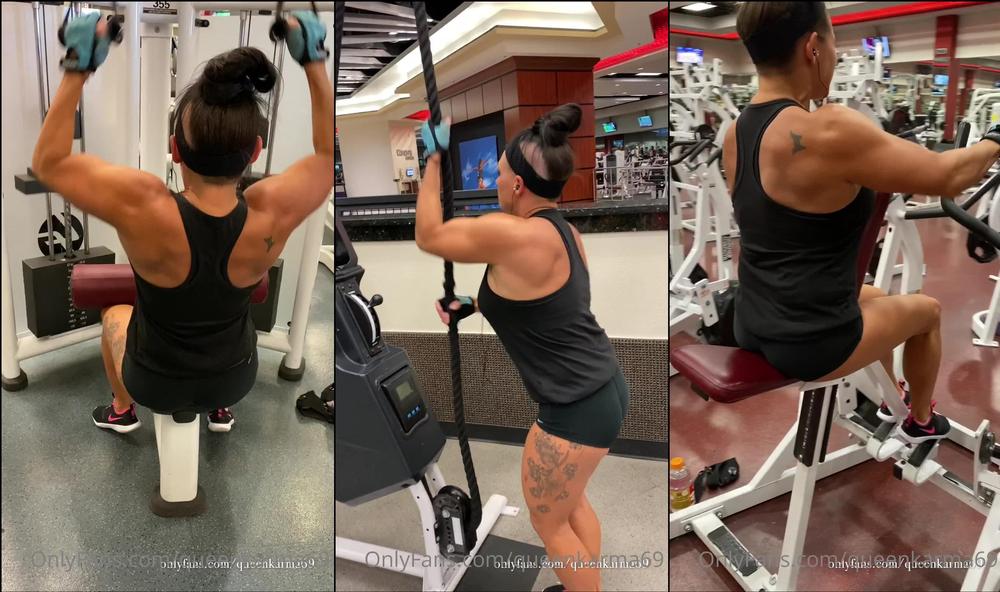 queenkarma69 01 08 2020 628436160 Back day  This whole gym session was solely dedicated to fine tuning the back. It's crazy 