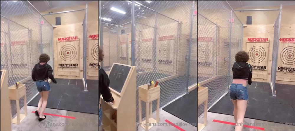 leanalovings 03 09 2020 823244177 ) I made a toss  And I did it  Here is my attempt at axe throwing.