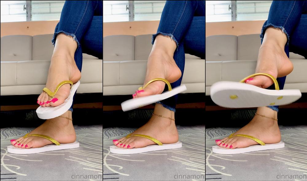 cinnamonfeet2 02 08 2021 2180637689 Do you want to  to my new flops while I dangle them off my sexy and tasty arches  
