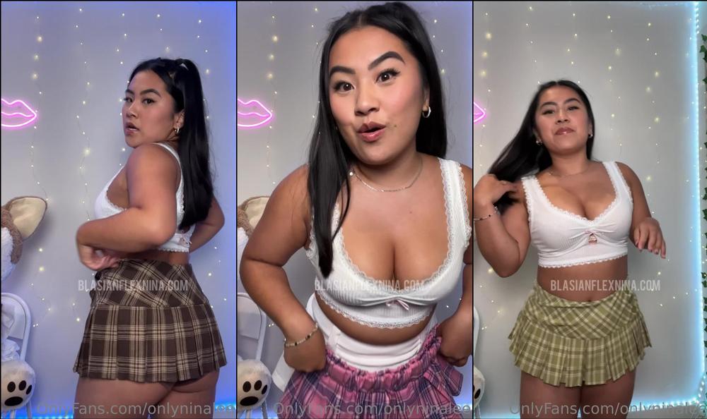 onlyninalee 698361849 mini skirt try on haul