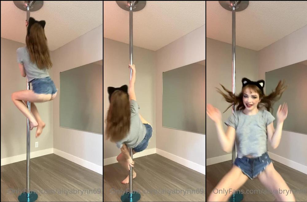 aliyabrynn69 04 07 2020 498904881 Making a dance video today Who likes when i dress up as a kitty for pole dancing