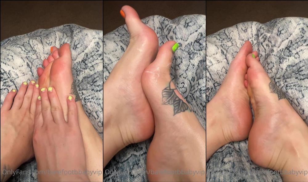 barefootbbabyvip 16 06 2022 2490725567 lotion massage 3 i love how slippery and soft it feels when i massage my feet together