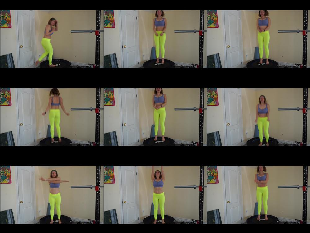 vivid whit 05 03 2021 2046978021 a quick warmup bouncing on my trampoline before my workout today d